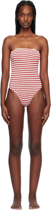 Photo: Bond-Eye Red & White Fane Swimsuit