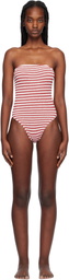 Bond-Eye Red & White Fane Swimsuit
