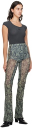 KNWLS Gray Lily Bodysuit