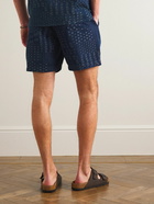 Orlebar Brown - Louis Solo Pastiche Straight-Leg Cotton-Jacquard Shorts - Blue