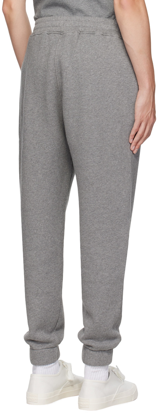 Maison Kitsuné Gray Bold Fox Head Lounge Pants Maison Kitsune