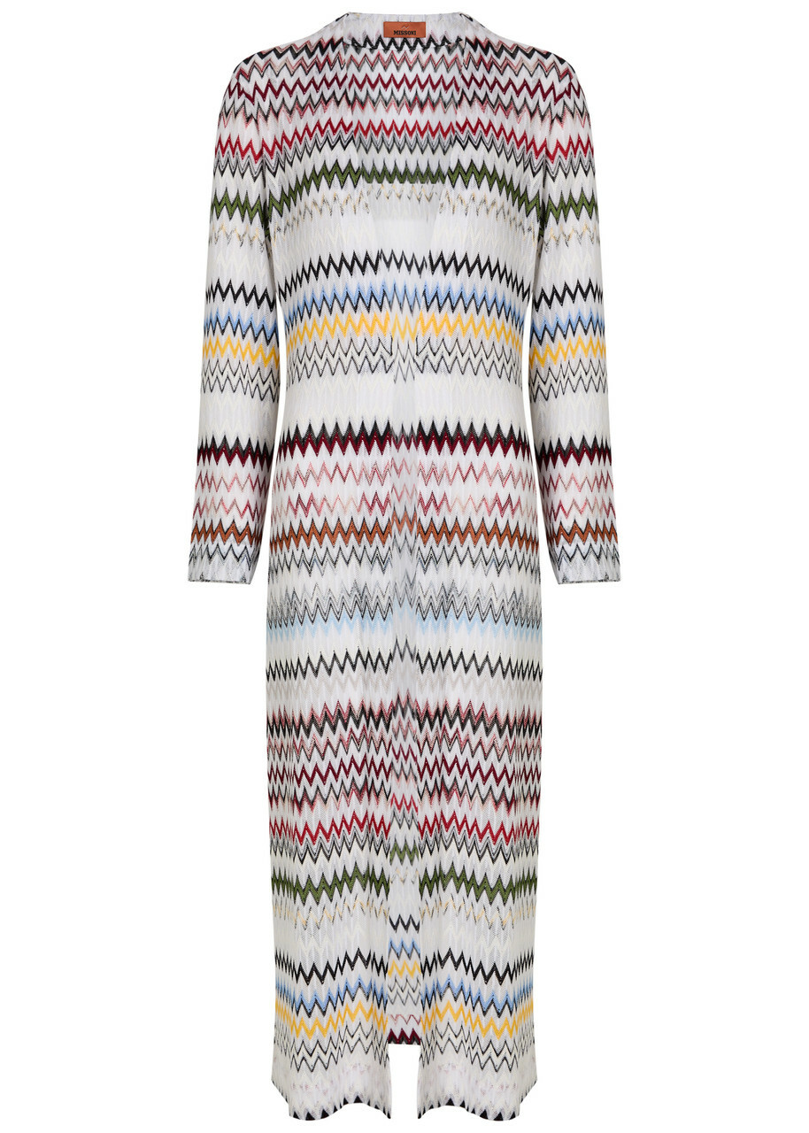 Missoni Chevron Fine-knit Shirt Cardigan Multicoloured 1