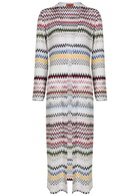 Missoni Chevron Fine-knit Shirt Cardigan Multicoloured 1
