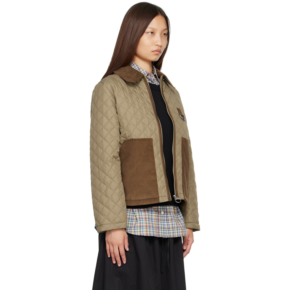 Barbour Khaki Aylesby Quilted Jacket