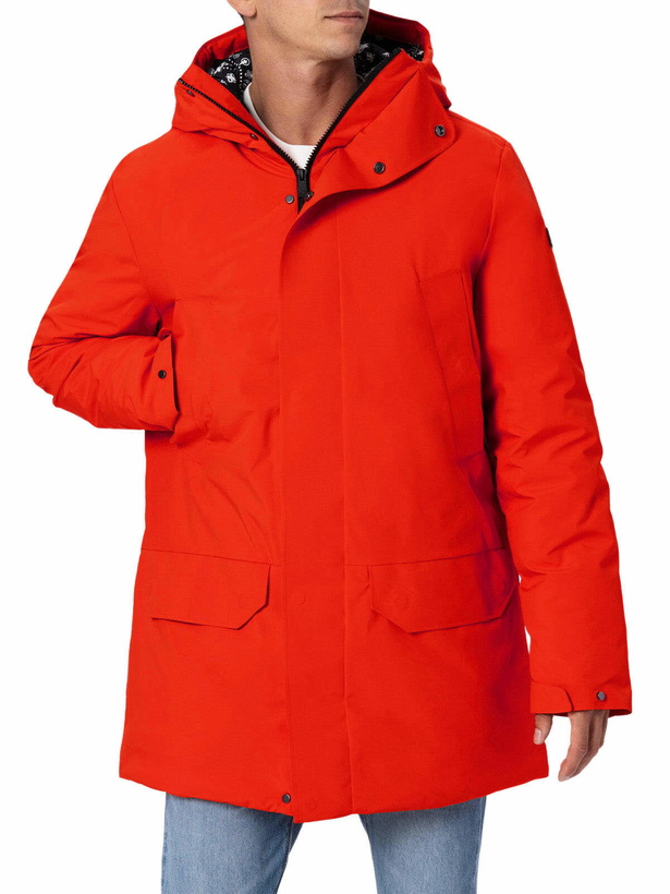 Photo: MC2 Saint Barth Man Hooded Parka Jacket Voyager With Bandanna Lining