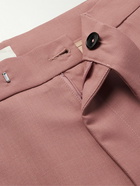 Séfr - Mike Straight-Leg Pleated Woven Suit Trousers - Pink