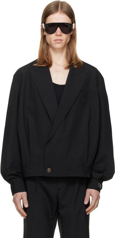 Photo: BALMAIN Black Wool 2-Button Jacket