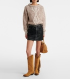 Golden Goose Wish Star fringed suede cowboy boots