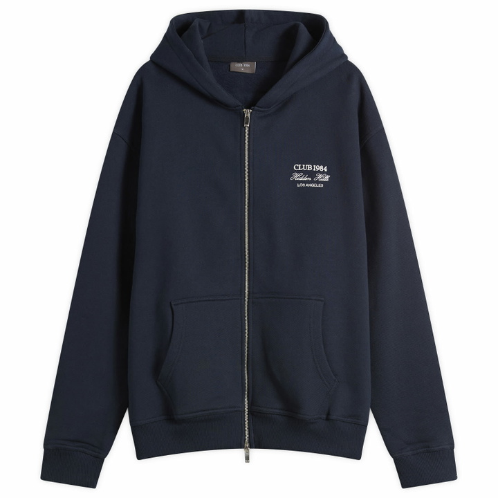 Photo: Club 1984 Men's Hidden Hills Zip Hoodie in Navy