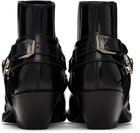 Versace Black Texano Ankle Chelsea Boots