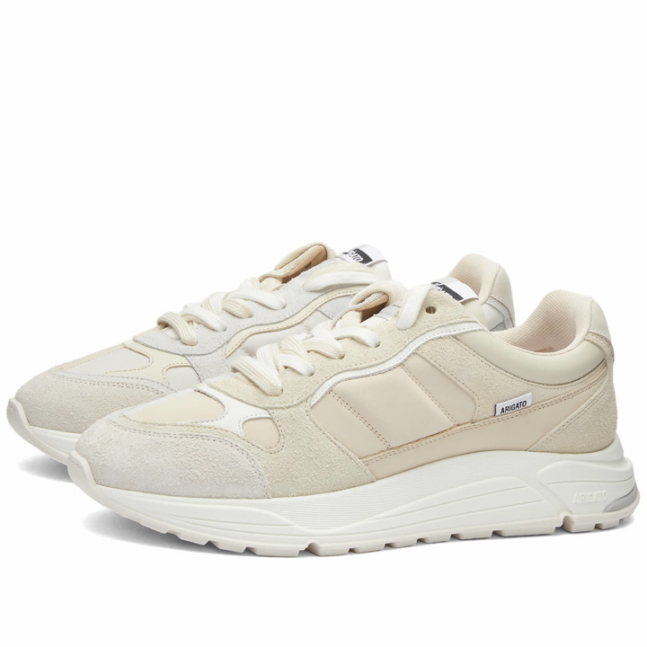 Photo: Axel Arigato Men's Rush 50/50 Sneakers in Beige/White