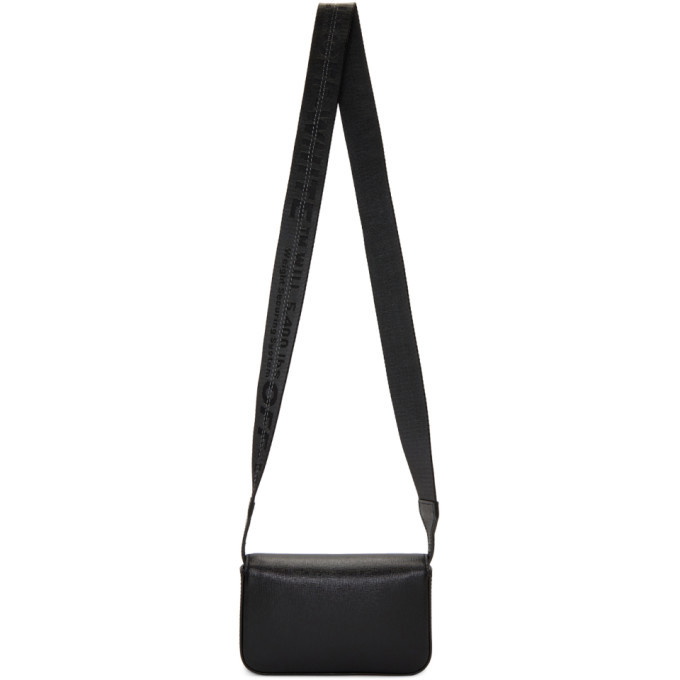 Off White Square Black Leather Cross Body Bag ref.664694 - Joli Closet