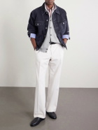 Eleventy - Cotton and Silk-Blend Cardigan - Gray