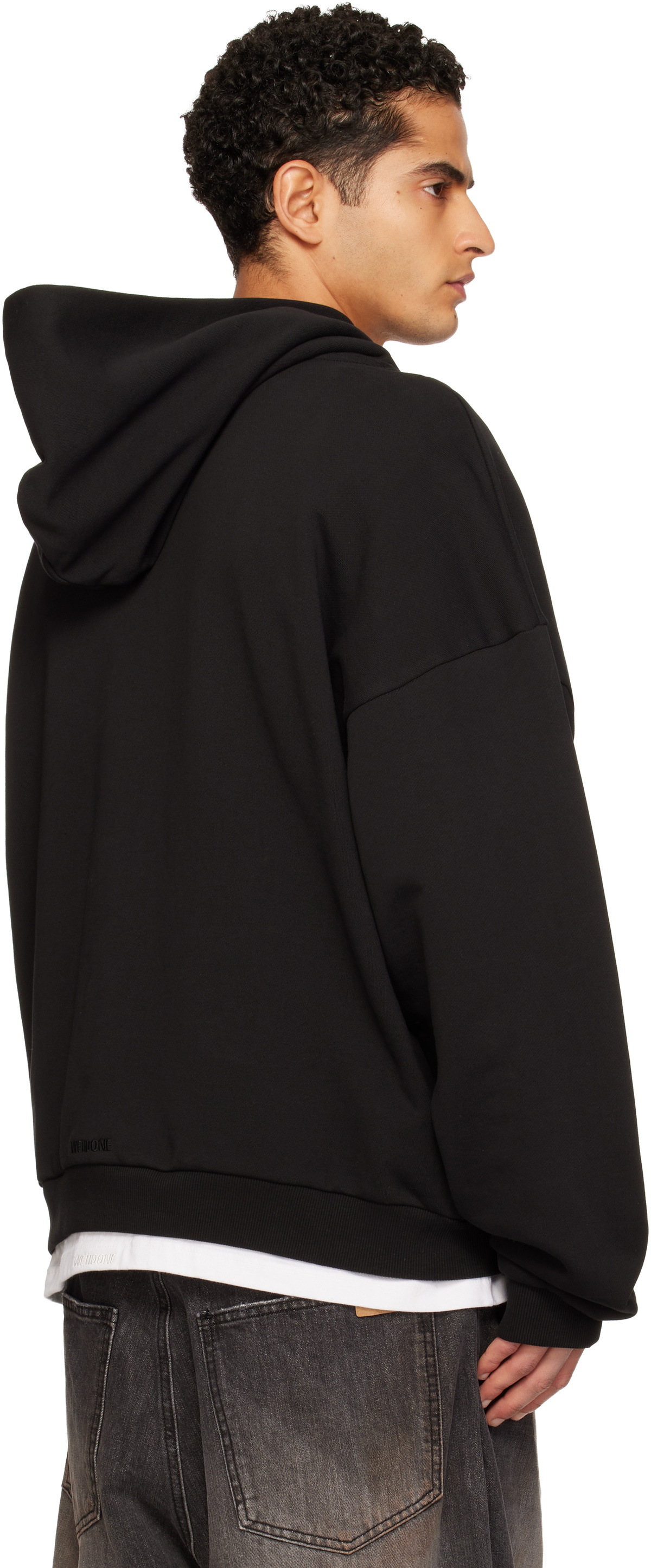 We11done Black Se11done Multi-Logo Hoodie