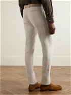 Boglioli - Slim-Fit Linen Suit Trousers - Gray