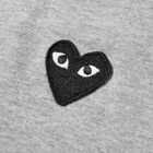 Comme des Garçons Play Men's Basic Logo T-Shirt in Grey/Black