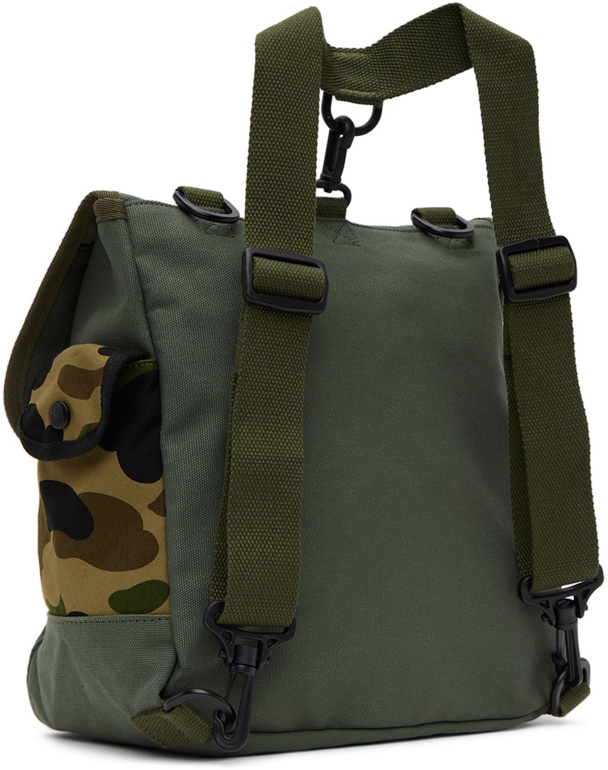 BAPE Kids Khaki Patch Backpack A Bathing Ape