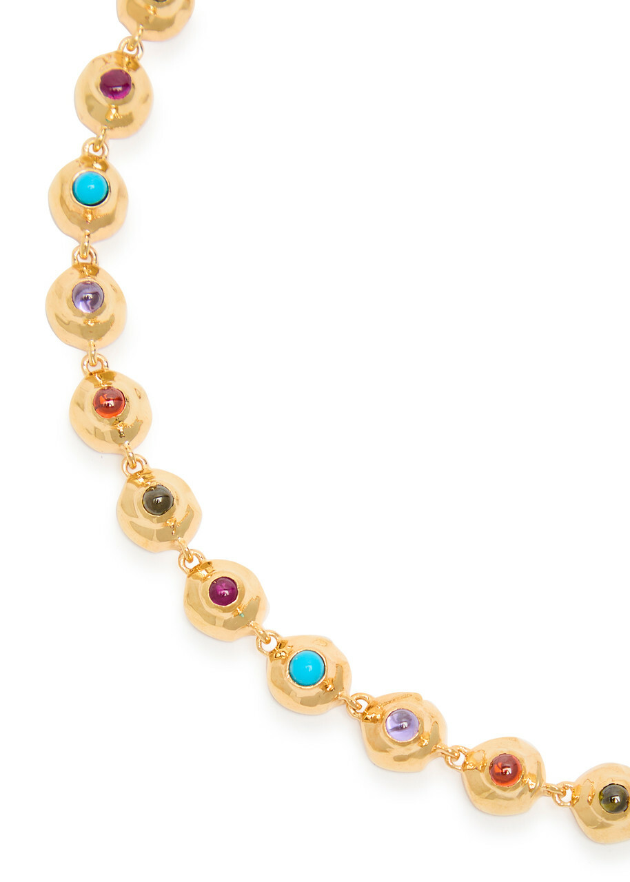 Joanna Laura Constantine Multi Wave 18kt Gold-plated Necklace - One Size