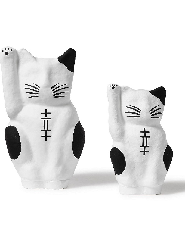 Photo: Japan Best - Set of Two Lucky Cat Ceramic Ornaments
