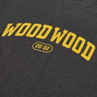 Wood Wood Men's Bobby Arch Logo T-Shirt in Charcoal Melange