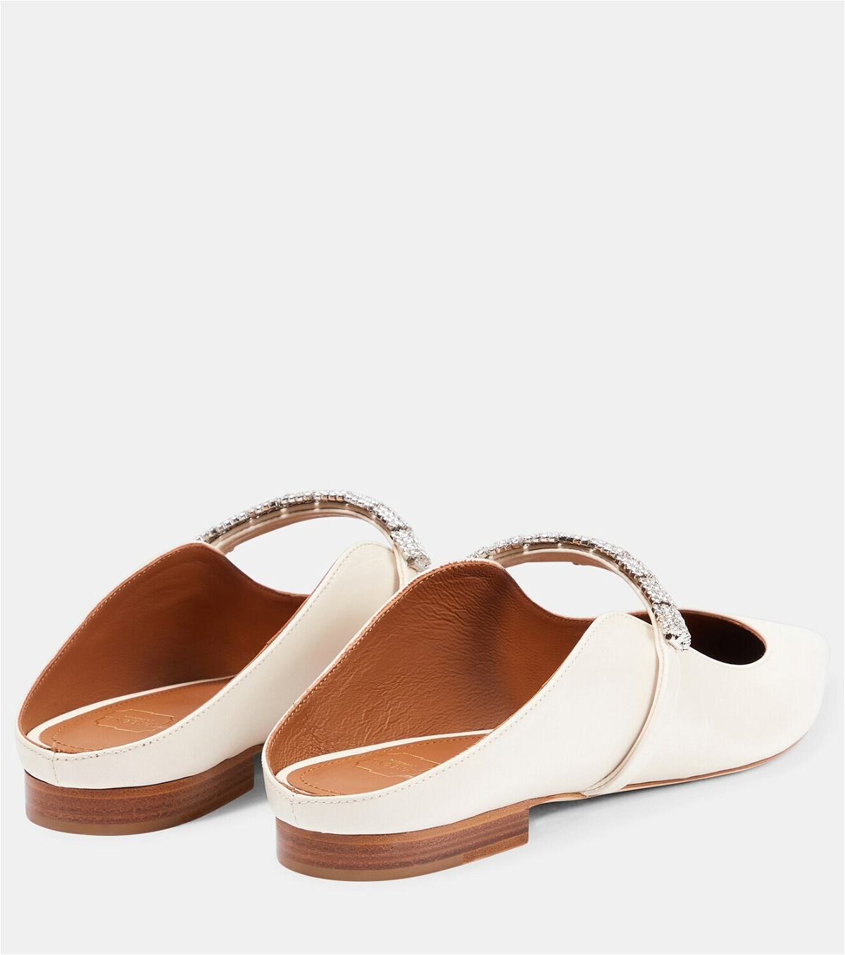 Malone Souliers Bella embellished leather slippers Malone Souliers