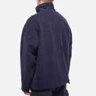 Garbstore Men's Wool Zip Fleece in Navy