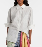 Acne Studios Striped cotton poplin shirt
