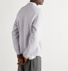 Our Legacy - Base Logo-Appliquéd Mélange Fleece-Back Cotton-Jersey Sweatshirt - Gray