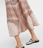 Zimmermann Day bandana linen midi dress