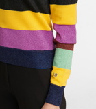 Victoria Beckham - Striped metallic sweater