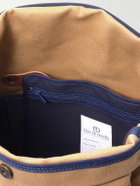 Bleu de Chauffe - Jamy Leather-Trimmed Canvas Backpack