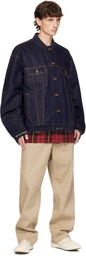 MASTERMIND WORLD Indigo Patchwork Denim Jacket