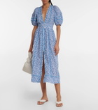 Poupette St Barth Reine floral midi dress