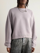 Acne Studios - Fester Garment-Dyed Cotton-Jersey Sweatshirt - Gray