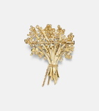 Yvonne Léon Broche Mimosa 9kt and 18kt gold pendant necklace with gemstones