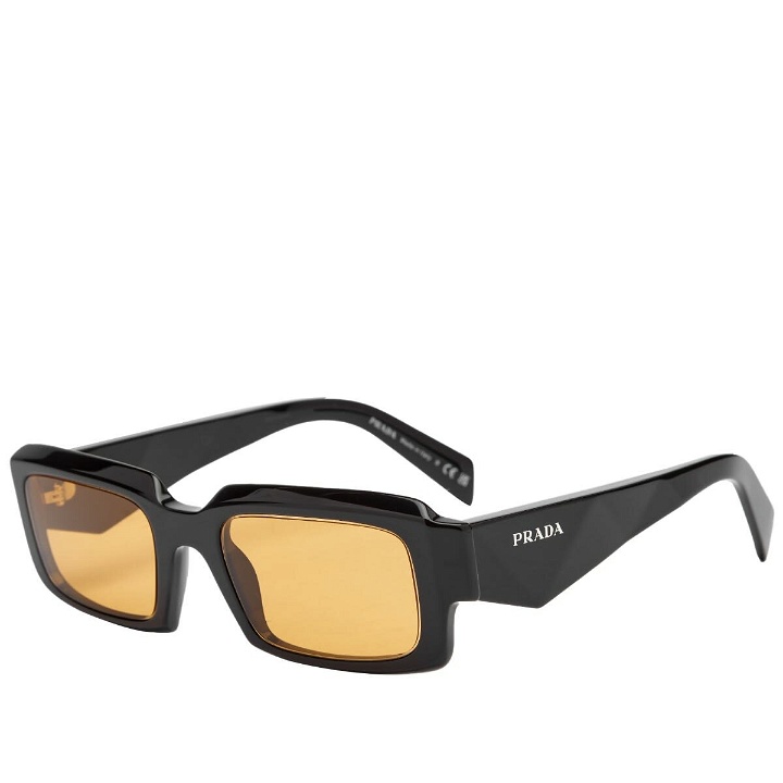 Photo: Prada Eyewear Men's PR 27ZS Sunglasses in Black/Yellow