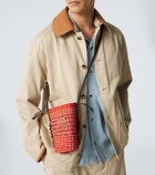 Loewe Paula's Ibiza leather-trimmed shoulder bag