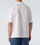 Valentino Embroidered cotton poplin bowling shirt