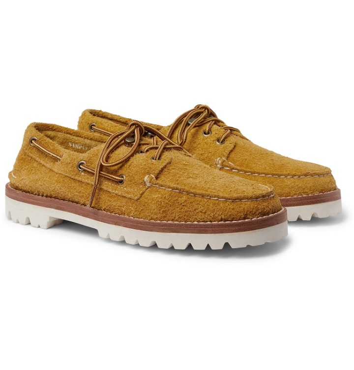 Photo: Sperry - Authentic Original Brushed-Suede Boat Shoes - Yellow