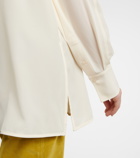 Victoria Beckham - Pleated silk blouse