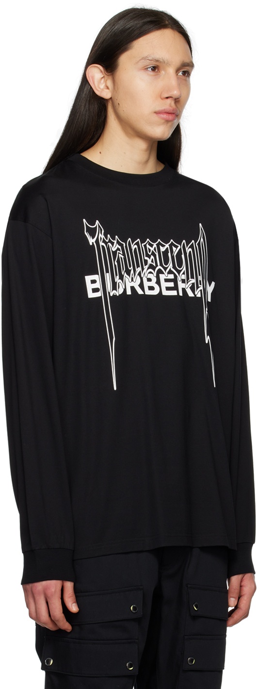 Burberry Black 'Transcend' Long Sleeve T-Shirt Burberry