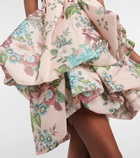 Zimmermann Matchmaker floral linen and silk minidress