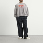 Willy Chavarria Men's CCC Hooligan Crew Sweatshirt in Concrete