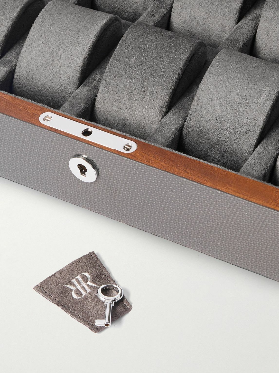 Rapport London - Carbon Fiber and Wood 8-Piece Watch Box