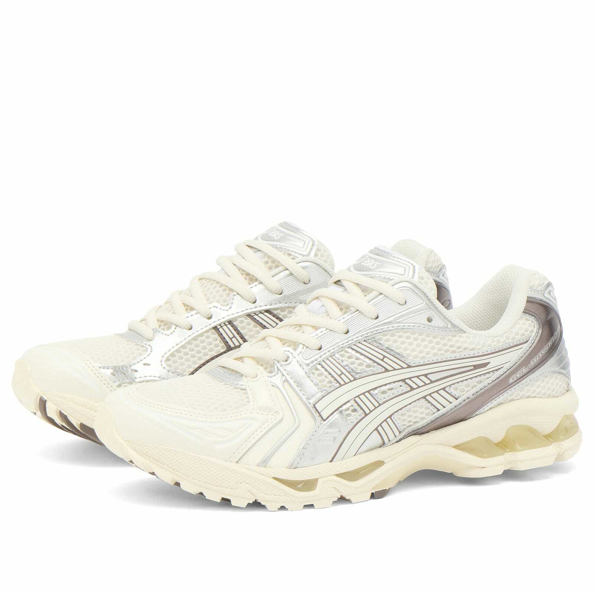 Asics Women's GEL-KAYANO 14 Sneaker in Cream/Cocoa Powder