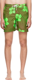 Gimaguas Green Polyester Swim Shorts