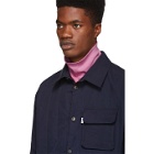 Kenzo Navy Cotton Quilted Shirt