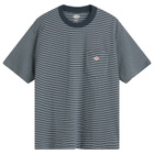 Danton Men's Pocket T-Shirt in Green/White Stripe