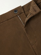 Barena - Straight-Leg Cotton-Blend Gabardine Trousers - Brown