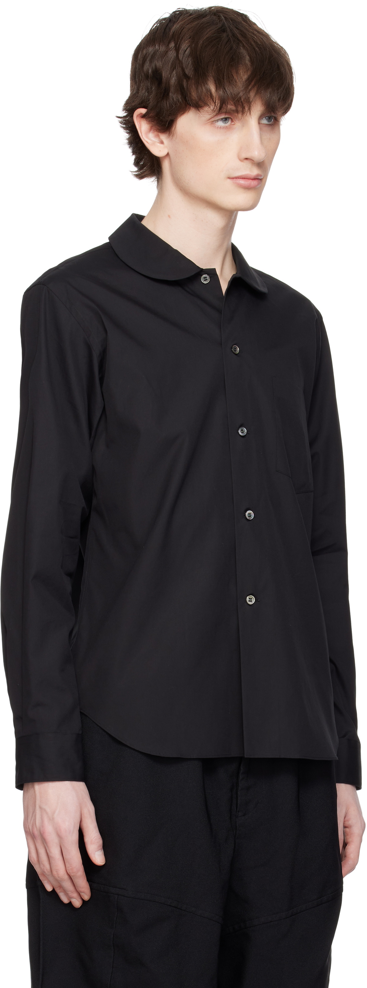 Black Comme des Garçons Black Peter Pan Collar Shirt